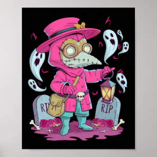 Affiche Valgory Vintage Peste gothique Docteur Graves Hall