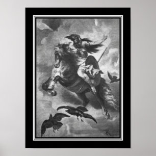 Affiche "Valkyrie" 1884 Mythologie norse
