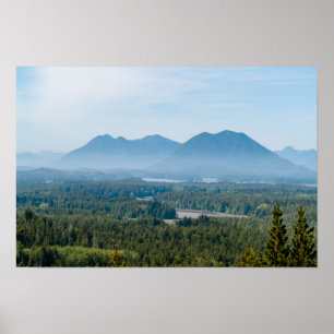 Affiche Vallée brumeuse à Tofino - Colombie-Britannique, C
