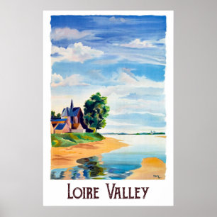 Affiche Vallée de la Loire, France