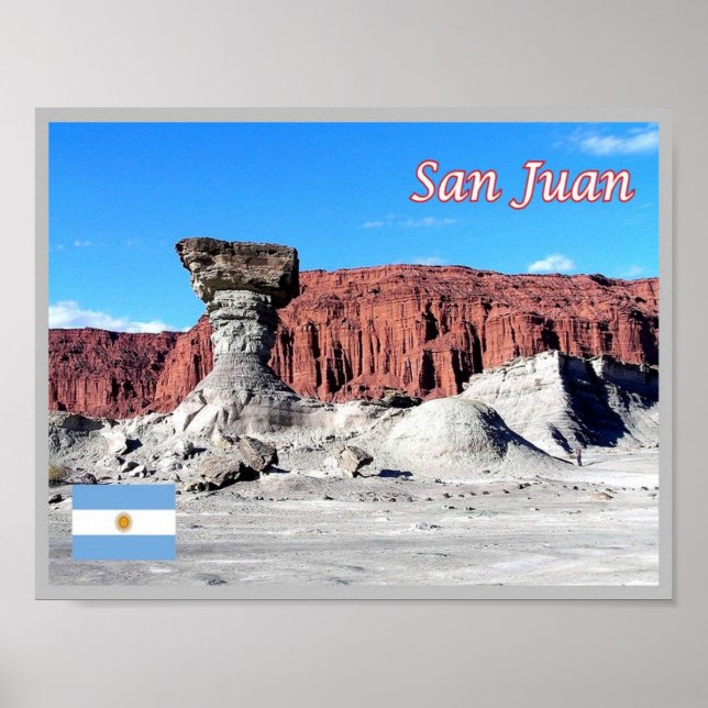 Affiche Vallée de la Lune - San Juan - Argentine - (Devant)