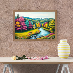 Affiche Vallée de la rivière Enchanted