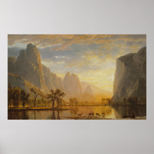 Affiche Vallée de Yosemite Albert Bierstadt