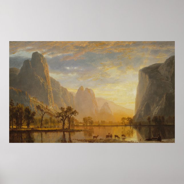 Affiche Vallée de Yosemite Albert Bierstadt (Devant)