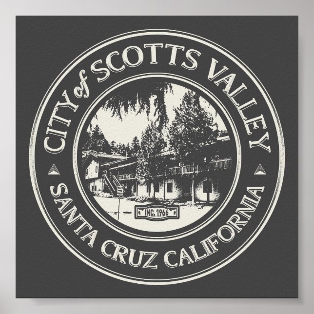 AFFICHE VALLÉE DES SCOTTS - PÈRE NOËL CRUZ CALIFORNIE (Devant)