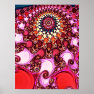Affiche Vallée du hippocampe de Mandelbrot - Zoom fractal