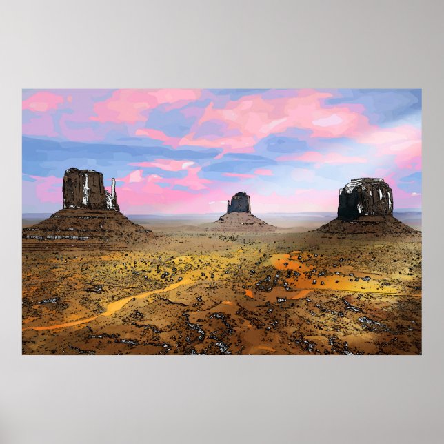 Affiche Vallée du Monument (Devant)