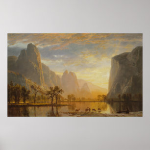 Affiche Vallée du Yosemite par Albert Bierstadt