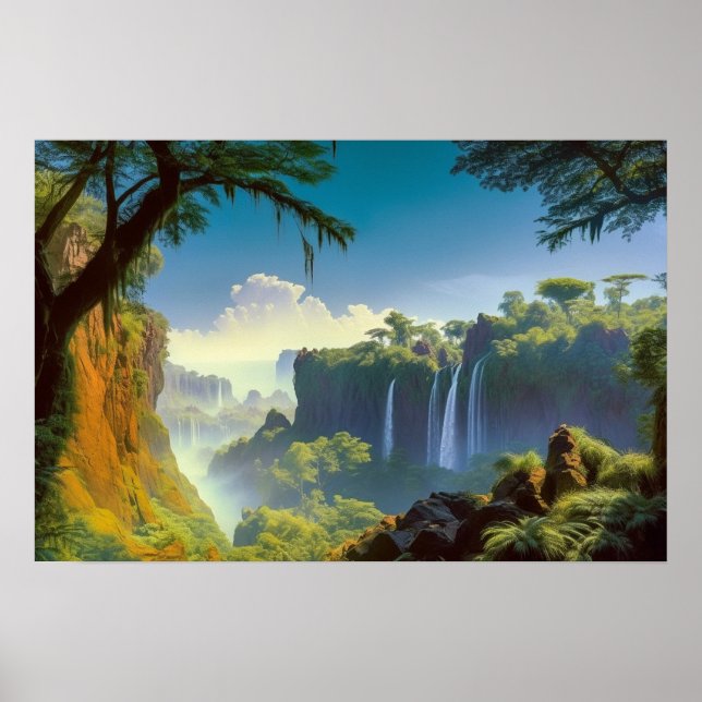 Affiche Vallée perdue dans la jungle (Devant)