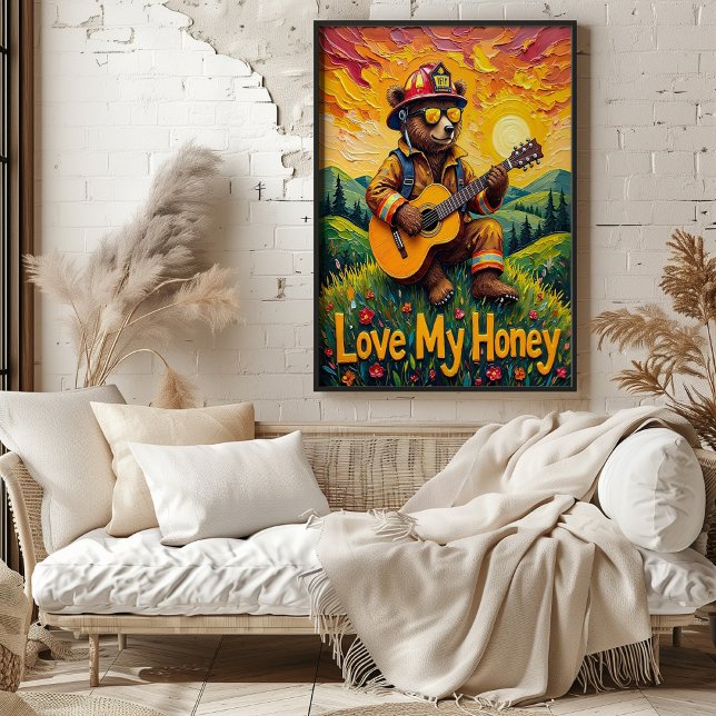 Affiche Vallée Vista Vibes : Harmonie de l'ours (Créateur téléchargé)