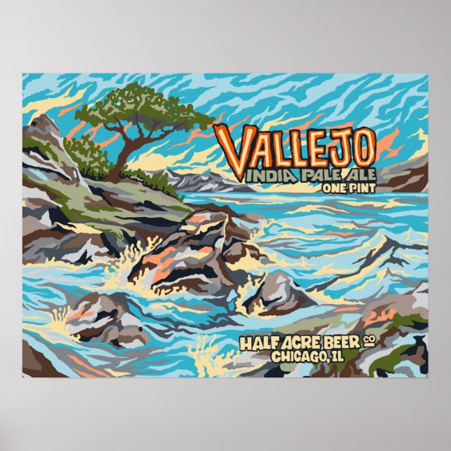 Affiche Vallejo Inde Pale Ale (Devant)