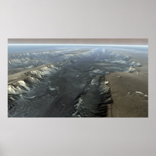Affiche Valles Marineris, le Grand Canyon de Mars