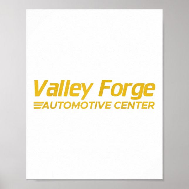 Affiche Valley Forge Automotive  (Devant)