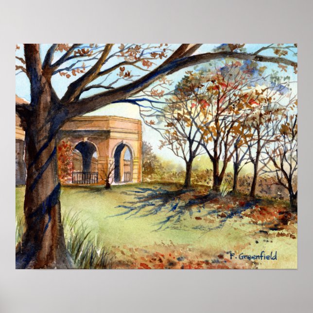 Affiche Valley Garden Harrogate par Farida Greenfield (Devant)