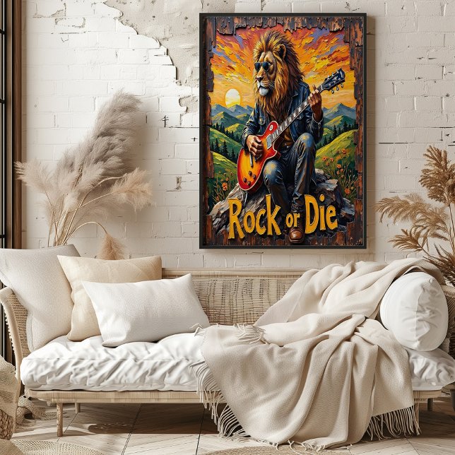Affiche Valley Rocker : Solo coucher de soleil (Créateur téléchargé)