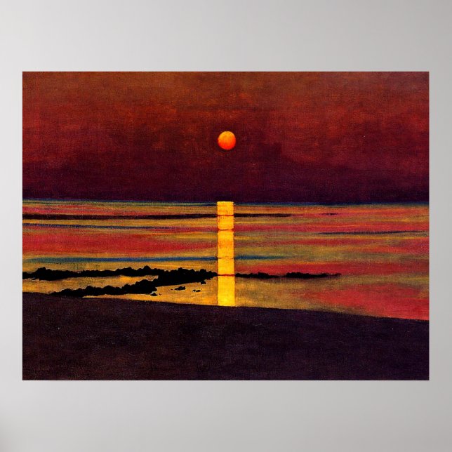 Affiche Vallotton - Coucher de soleil (Devant)