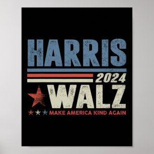 Affiche Valse 2024 Election Kamala Harris Tim Waltz 2024 1