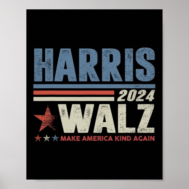 Affiche Valse 2024 Election Kamala Harris Tim Waltz 2024 1 (Devant)