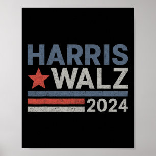 Affiche Valse 2024 Election Kamala Harris Tim Waltz 2024 1