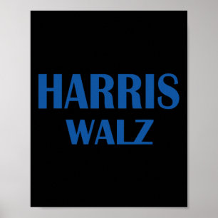 Affiche Valse 2024 Élection Kamala Harris Tim Waltz 2024 2