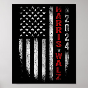 Affiche Valse 2024 Election Kamala Harris Tim Waltz 2024 2