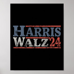 Affiche Valse 2024 Élection Kamala Harris Tim Waltz 2024 4