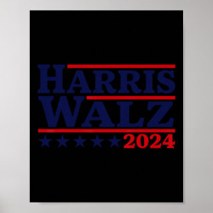 Affiche Valse 2024 Election Kamala Harris Tim Waltz 2024 4