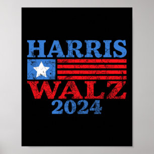 Affiche Valse 2024 Election Kamala Harris Tim Waltz 2024 4