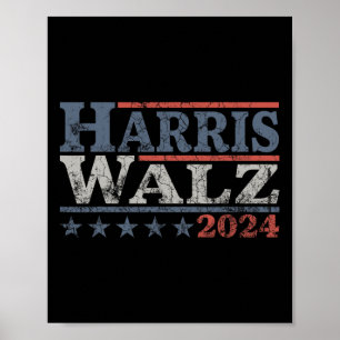 Affiche Valse 2024 Election Kamala Harris Tim Waltz 2024 5