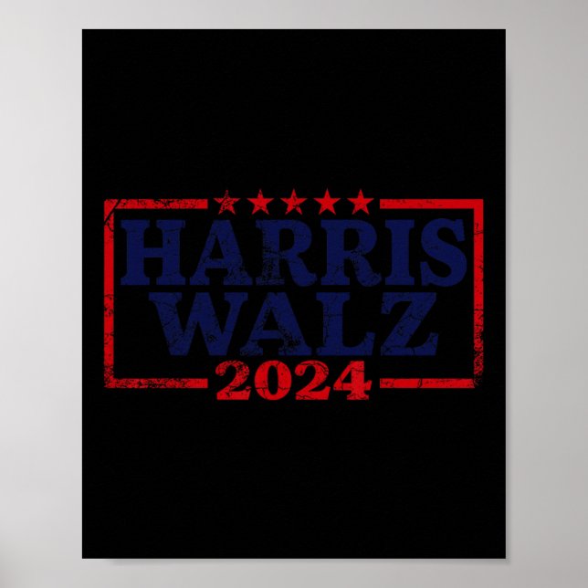 Affiche Valse 2024 Election Kamala Harris Tim Waltz 2024 5 (Devant)