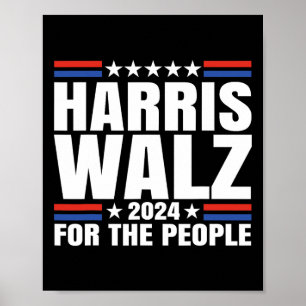 Affiche Valse 2024 Pour Le Peuple Kamala Harris Tim Waltz