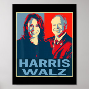 Affiche Valse 2024 Président de l'élection Kamala Harris T