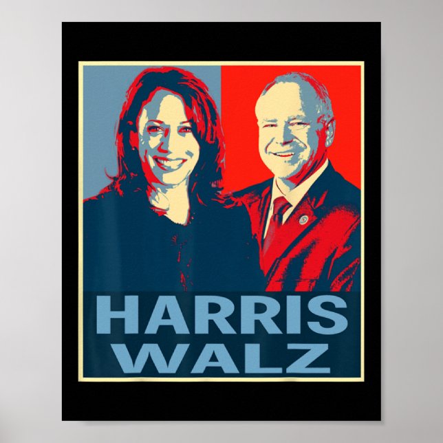 Affiche Valse 2024 Président de l'élection Kamala Harris T (Devant)