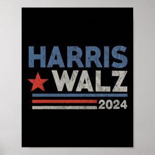 Affiche Valse Élection 2024 Kamala Harris Tim Waltz