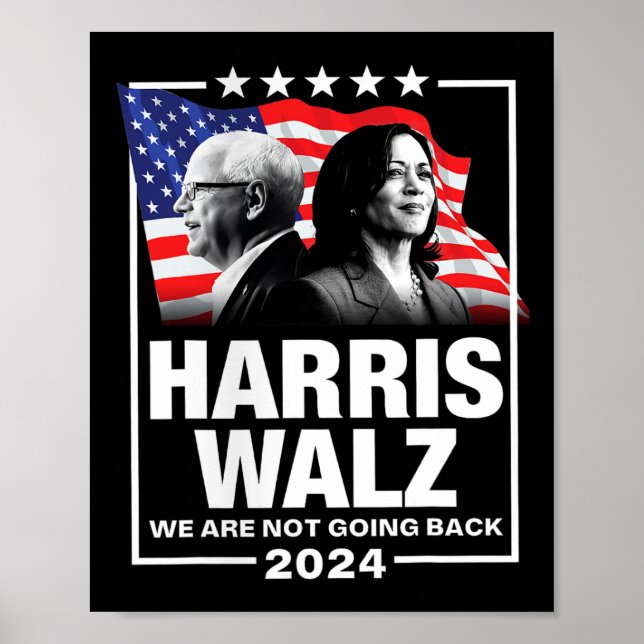 Affiche Valse Nous Ne Retournons Pas Kamala Harris 2024 1 (Devant)