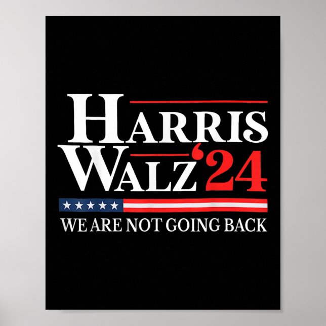 Affiche Valse Nous Ne Retournons Pas Kamala Harris 2024 1 (Devant)