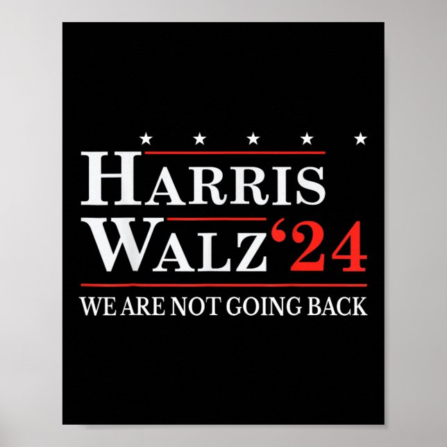 Affiche Valse Nous Ne Retournons Pas Kamala Harris 2024 2 (Devant)