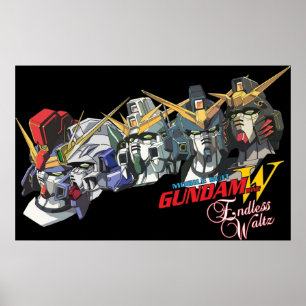 Affiche Valse sans fin de l'aile Gundam Les cinq