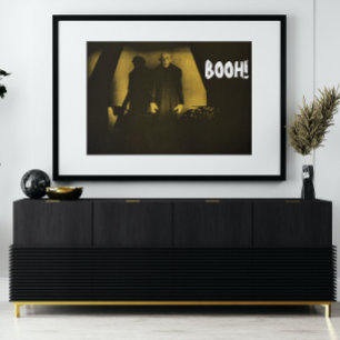 Affiche Vampire Booh Jaune Film d'Horreur Nosferatu