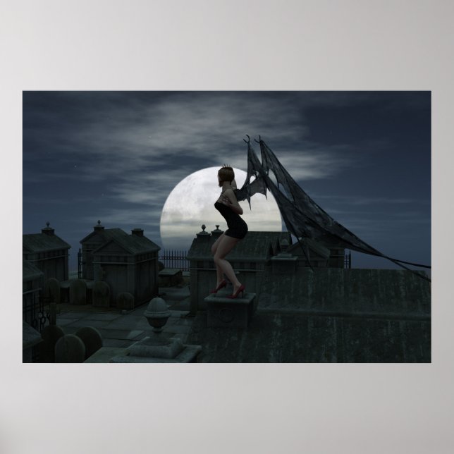 Affiche Vampire : La Pleine lune se lève (Devant)