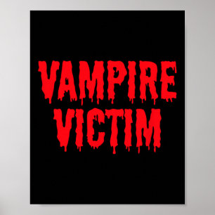Affiche Vampire Victime Halloween Costume Lazy déguisement