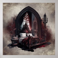 Vampy Boudoir | Suite de chambre gothique rouge vi
