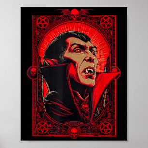 Affiche Vamre Dracula Gothique Horreur Art -halloween Vamr