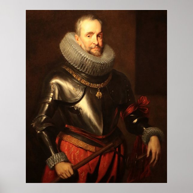 Affiche Van Dyck - Ambrogio Spinola Montre Peintre de la C (Devant)