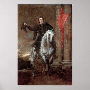 Affiche Van Dyck - Anton Giulio Brignole Vente À Cheval
