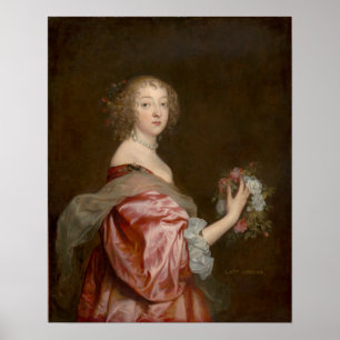 Affiche Van Dyck - Catherine Howard Lady D'Aubigny