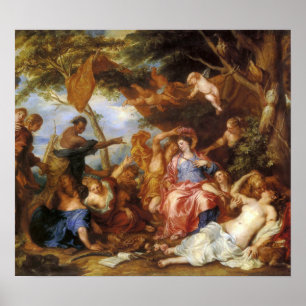 Affiche Van Dyck - Course Des Baisers Jaunes Et Blueberry