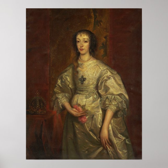Affiche Van Dyck - Henrietta Maria (Devant)