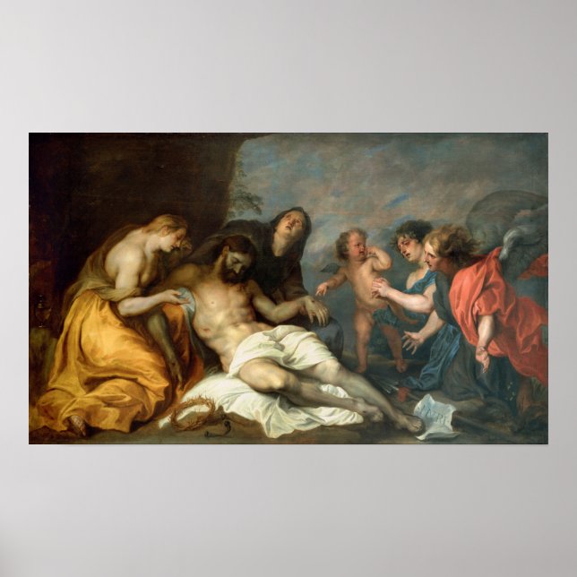 Affiche Van Dyck - Lamentation Sur Le Christ Mort (Devant)