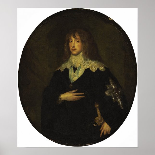 Affiche Van Dyck - Portrait de Charles Louis Electeur Pala (Devant)